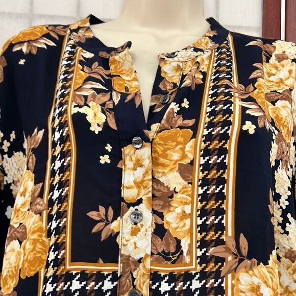 CHARTER CLUB FLORAL BLOUSE‎ SIZE XL - Picture 3 of 4
